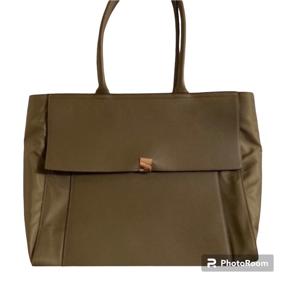 A New Day Green Nylon Career Office Shoulder Bag - Picture 1 of 7